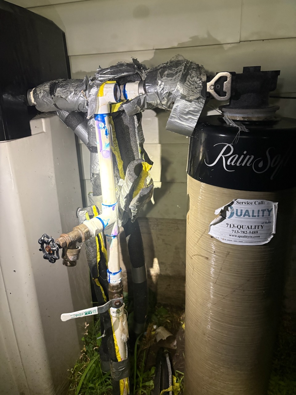 Before by Livas Contracting Services, Katy TX: Taped-up insulation, exposed pipe